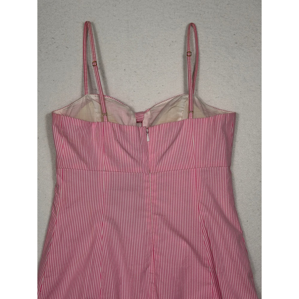 Lilly Pulitzer Petra Dress Womens 2 PB Pink Seersucker Stripe Bow Front Mini NEW - Picture 11 of 11